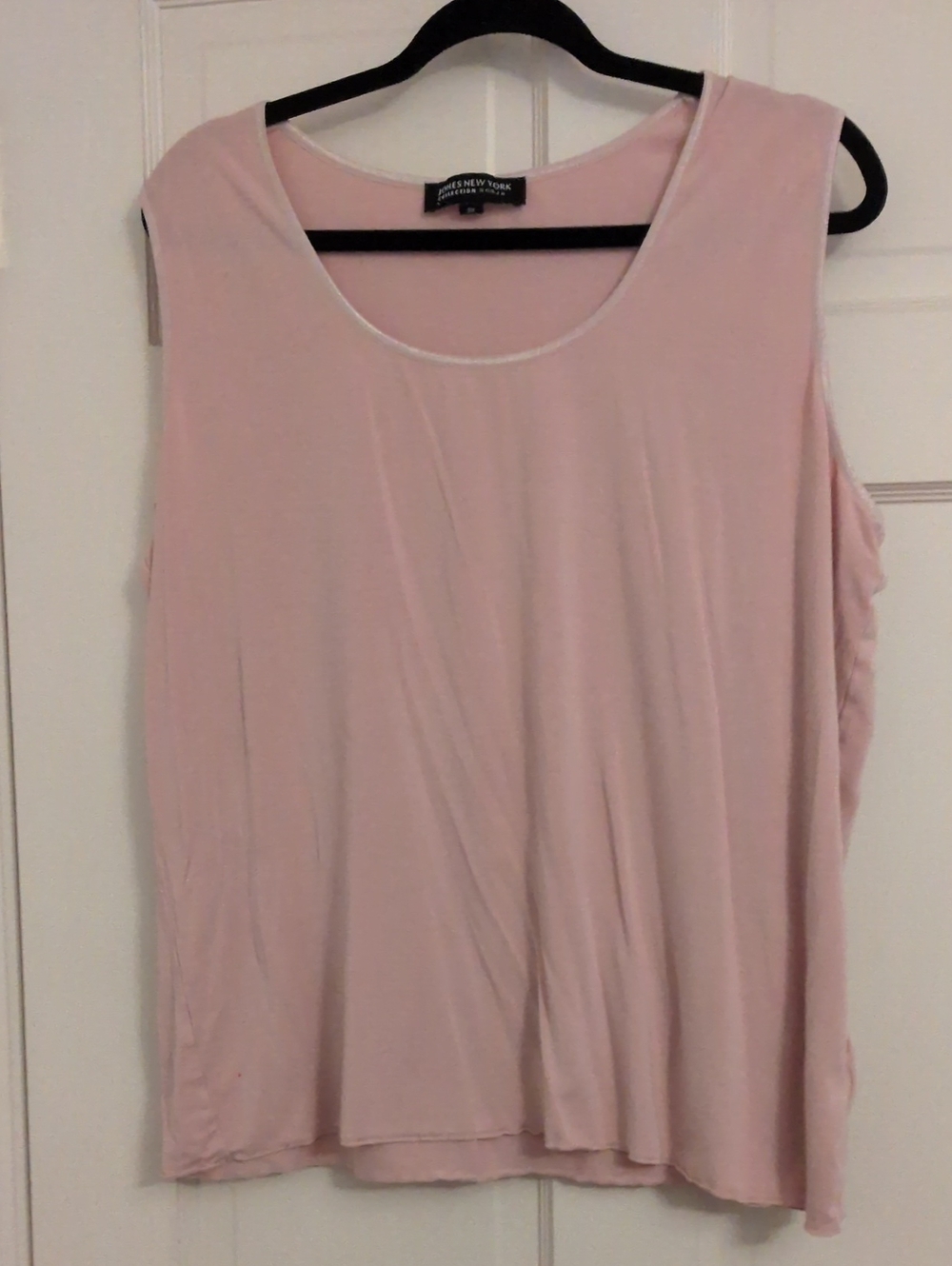 Jones New York Pale Pink Scoop Neck Tank